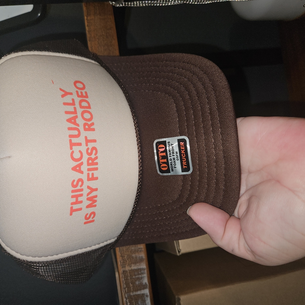 Brown and Cream Trucker Hat
